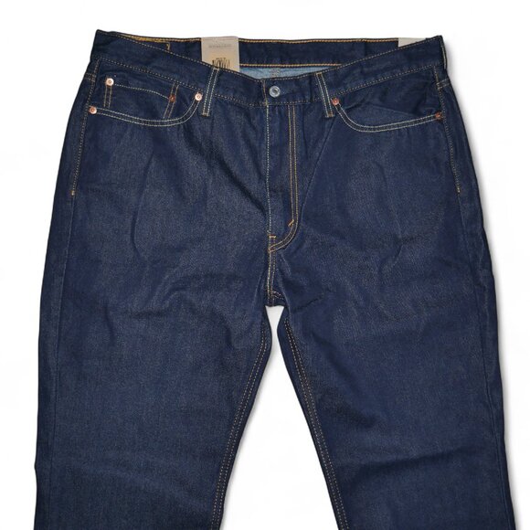 Levi's 514 Mens Jeans Size 38x30 Regular Fit Straight Leg Dark Rinse Denim NEW - Picture 4 of 10